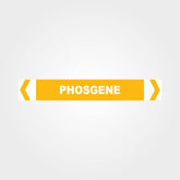 Custom Metal Sign,Phosgene Pipe Marker